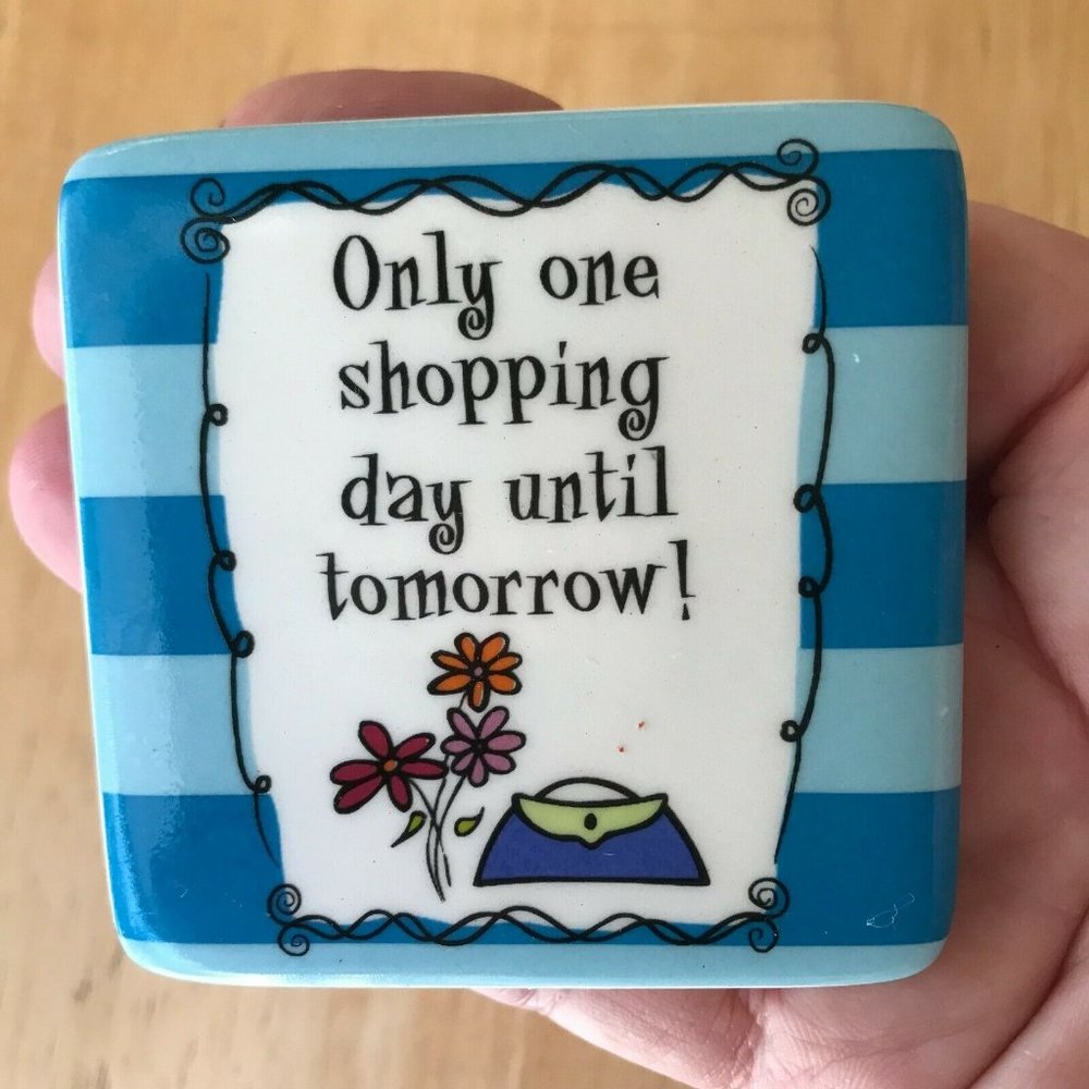 Only One More Shopping Day Until Tomorrow Vintage New Girlfriend Christmas Bday